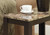 23.75" Brown and Beige Transitional Rectangular Accent End Table - IMAGE 2