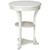 29.5" White Contemporary Lanquedoc French Style Pedestal Table - IMAGE 2
