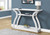 47.25" White Contemporary Rectangular Hall Accent Table - IMAGE 4