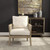 33" Encore Natural Hardwood Armchair with Cane Sides and Off White Cushions - IMAGE 5