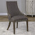 3.25' Gray and Silver Aidrian Curved Back Birch Wood Frame Accent Chair - IMAGE 2