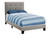 80.25" Gray Contemporary Rectangular Bed Frame - Twin Size - IMAGE 1