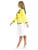 49" Yellow and White Holiday Rep Women Adult Halloween Costume - Small - IMAGE 2