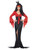 42" Red and Black Evil Queen Women Adult Halloween Costume - Large - IMAGE 1