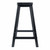 24" Black Elegant Saddle Seat Bar Comfortable Stool - IMAGE 3