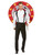 White and Black Deluxe Knife Thrower Men Adult Halloween Costume - Medium - IMAGE 1