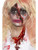 39" Red and Black Zombie Nurse Women Adult Halloween Makeup Kit Costume Accessory - IMAGE 1