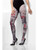 19.5" Gray and Red Zombie Dirt Opaque Tights Women Adult Halloween Costume - One Size - IMAGE 1