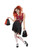 49" Red and Black High School Horror Cheerleader Women Adult Halloween Costume - Medium - IMAGE 1
