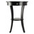 27" Black Elegant Sasha Wooden Round Accent Table with Pull-Out Drawer - IMAGE 2