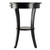 27" Black Elegant Sasha Wooden Round Accent Table with Pull-Out Drawer - IMAGE 3