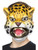 Yellow and Black Unisex Child Halloween Leopard Mask Costume Accessory - One Size - IMAGE 1