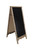 38.5" Brown and Black Framed Floor Standing Double Sided Chalkboard - IMAGE 3