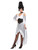 Black and White Gothic Bride Women Adult Halloween Costume - Medium - IMAGE 2
