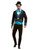Black and Blue Day of the Dead Men Adult Halloween Costume - XL - IMAGE 2
