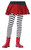 Black and White Striped Tights Girl Child Halloween Costume - Large - IMAGE 1