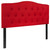 56.75" Red and Black Contemporary Button Tufted Headboard - Full Size - IMAGE 2