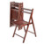 Set of 4 Rich Walnut Wood Folding Chairs 32.25" - IMAGE 1