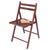 Set of 4 Rich Walnut Wood Folding Chairs 32.25"