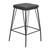 Set of 2 Black Upholstered Bar Stools 30" - IMAGE 3
