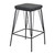 Set of 2 Black Upholstered Bar Stools 30" - IMAGE 4