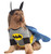 Gray and Yellow Batman Pet Costume with Headpiece - Small Size - IMAGE 1