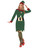 42" Red and Green Elf Women Adult Christmas Costume Set- Small - IMAGE 2