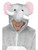 50" Gray and White Elephant Unisex Halloween Costume with Hood - Large - IMAGE 5
