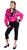 Pink and Black Solid Retro 1950's Style Fancy Small Adult Costume - IMAGE 1
