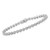 Women's Sterling Silver Clear Diamond Bezel Link Design Tennis Bracelet - IMAGE 4