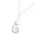 Women's 10K White Gold Diamond Spiral Pendant Necklace - IMAGE 4