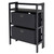 Torino 3-PC Set Folding Bookcase w/ Fabric Basket - IMAGE 1