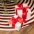 44" Red and White Woven Candy Cane Round Christmas Tree Skirt - IMAGE 4