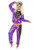 40" Purple and Orange 1980's Retro Shell Women Adult Suit Halloween Costume - Medium - IMAGE 1