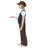 49" Brown Victorian Poor Peasant Boy Child Halloween Waistcoat and Hat Costume Accessory - Medium - IMAGE 2