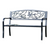 48.25" Black Birds and Branches Rectangular Garden Bench - IMAGE 1
