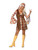 49" Brown and Red 1960's Style Groovy Baby Women Adult Halloween Costume - Small - IMAGE 1