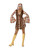 49" Brown and Red 1960's Style Groovy Baby Women Adult Halloween Costume - Small - IMAGE 2