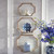 Set of 3 Gold Colored Geometric Mirrored Wall Decor Shelves 20.25” - IMAGE 2