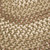 9' x 12' Green and Ivory All Purpose Handmade Reversible Oval Mudroom Area Throw Rug - IMAGE 3