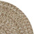 3.5' x 5.5' Coffee Brown Tweed All Purpose Handcrafted Reversible Oval Outdoor Area Throw Rug - IMAGE 2