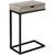 24.5" Taupe Brown and Black Contemporary Rectangular Accent Table - IMAGE 1