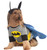 Gray and Yellow Batman Pet Costume with Headpiece - Medium Size - IMAGE 1