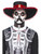 39" Black and White Day of the Dead Senor Bones Unisex Adult Halloween Makeup Kit Costume Accessory - IMAGE 2
