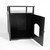 25" Black Litter Box Cover and Nightstand for Cats - IMAGE 3