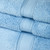 3 Piece Blue Solid Zero Twist Bath Towel Set 54" - IMAGE 5