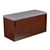 38.75" Brown and White Wooden Shoe Bench - IMAGE 1