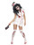 40" White Zombie Nurse Women Adult Halloween Costume - Large - IMAGE 1