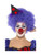19" Vibrantly Colored Clown Women Adult Halloween Make Up Kit Costume Accessory