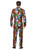38.5" Red and Green Day of the Dead Suit Men Adult Halloween Costume - XL - IMAGE 3